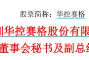 梦见经血华控赛格董事长、董秘、副总经理三高管同日辞职