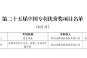 梦见经血光峰科技两项发明专利荣获第二十五届中国专利优秀奖